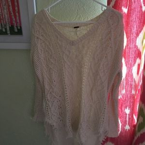 Free People White Sweater